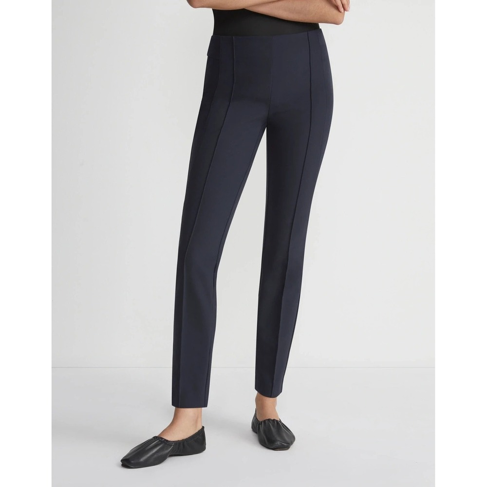 LAFAYETTE 148 Acclaimed Stretch Gramercy Pants in Blue Ink Women 14 $698